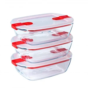 Boîte De Conservation En Verre Rectangulaire 28 X 20 Cm 2,5 L Cook & Heat Pyrex REMISE 7