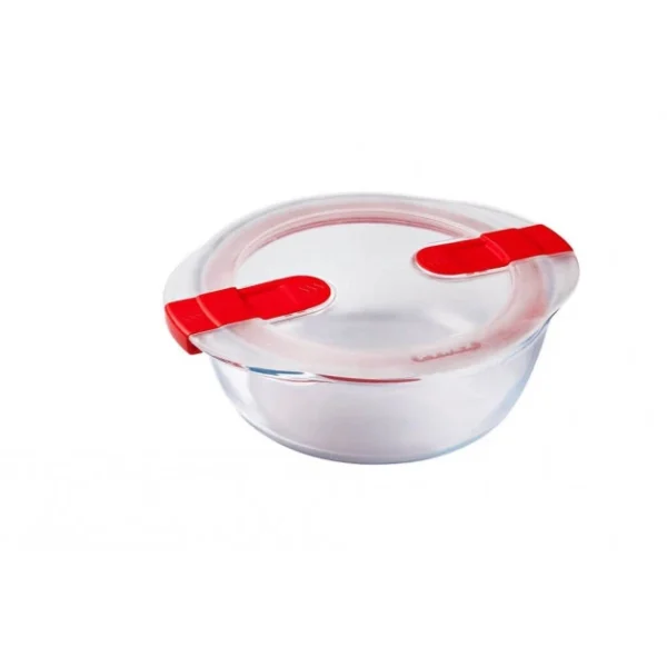 meilleur service Boîte De Conservation En Verre Ronde 14 Cm 0,35 L Cook & Heat Pyrex 1