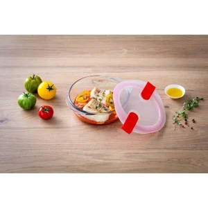 en ligne officielle Boîte De Conservation En Verre Ronde 26 Cm 2,3 L Cook & Heat Pyrex 9