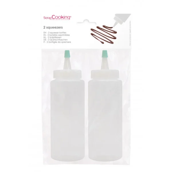 SOLDES TOUT À Flacon Verseur Souple Transparent 325ml (x2) Scrapcooking 3