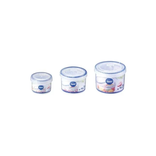 à prix imbattables Lot De 3 Boîtes De Conservation Plastique Rondes 150 Ml – 360 Ml – 640 Ml Lock And Lock 1