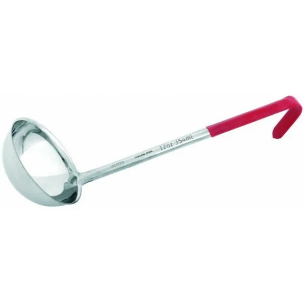 Sortie 👏 Louche en Inox L.37 cm Ø12.3 cm Rouge 👏 soldes en ligne 1